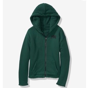 Victoria Secret Reversible Sherpa Lined Full Zip